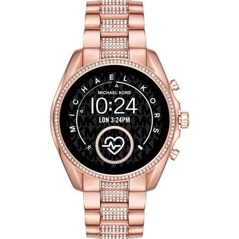 michael kors rose gold smart watch|mk smart watch original price.